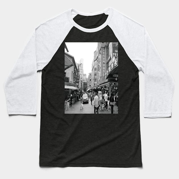 the market of Korean Busan Street, South Korea picture Baseball T-Shirt by jessie848v_tw